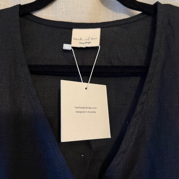 Marlow and Mae Linen Harp Dress - Picture 4 of 5